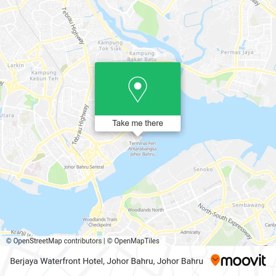 Berjaya Waterfront Hotel, Johor Bahru map