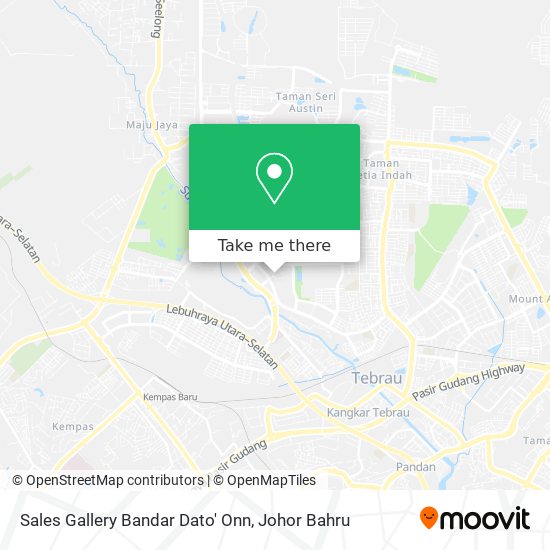 Sales Gallery Bandar Dato' Onn map