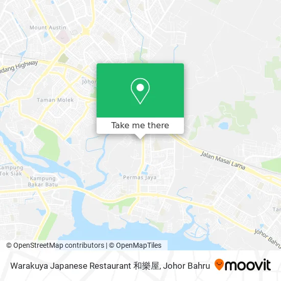 Warakuya Japanese Restaurant 和樂屋 map