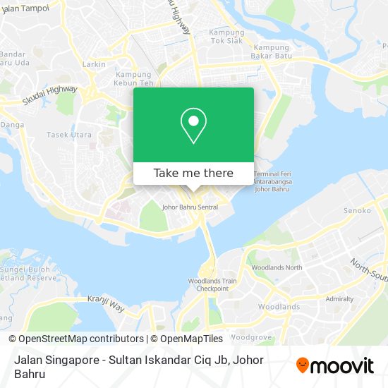 Jalan Singapore - Sultan Iskandar Ciq Jb map