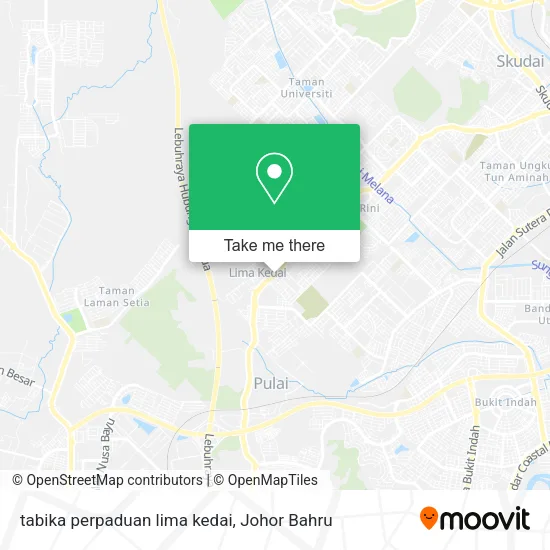 tabika perpaduan lima kedai map
