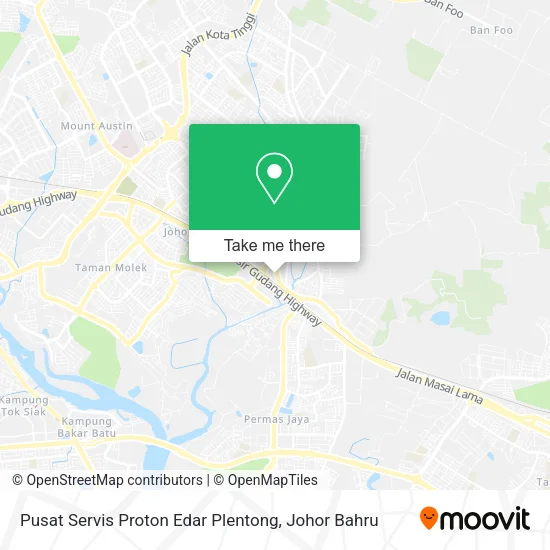 Pusat Servis Proton Edar Plentong map
