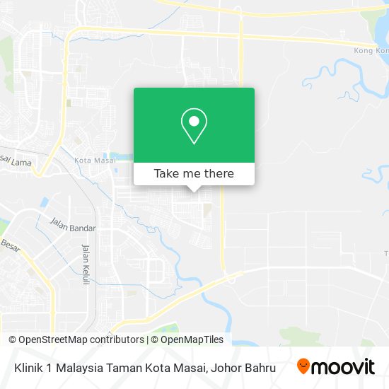 Klinik 1 Malaysia Taman Kota Masai map