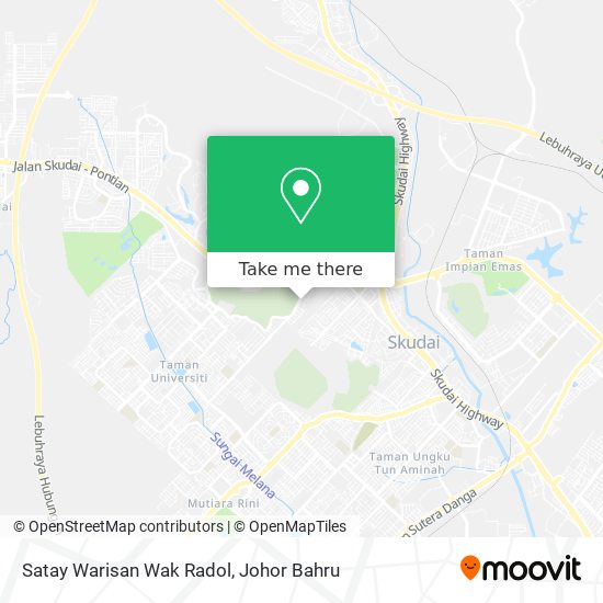 Satay Warisan Wak Radol map