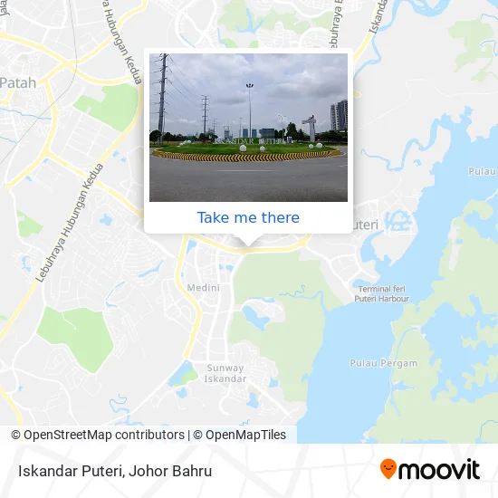 Iskandar Puteri map