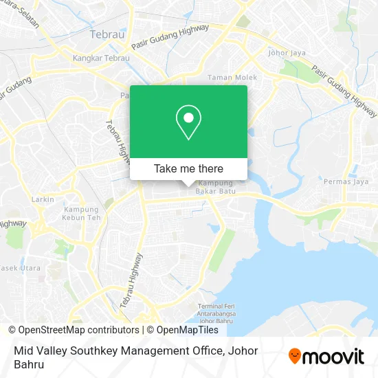 Mid Valley Southkey Management Office map