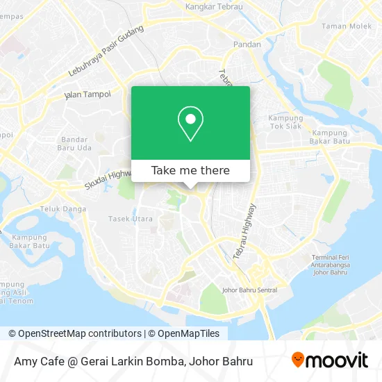 Amy Cafe @ Gerai Larkin Bomba map