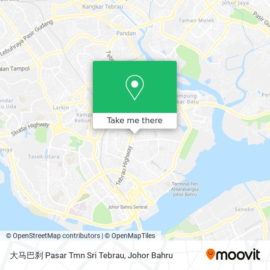 大马巴刹 Pasar Tmn Sri Tebrau map
