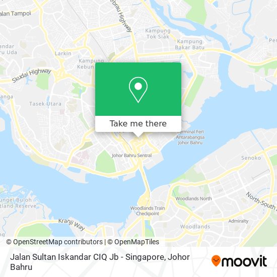 Jalan Sultan Iskandar CIQ Jb - Singapore map