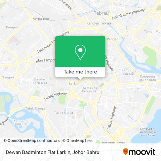 Dewan Badminton Flat Larkin map