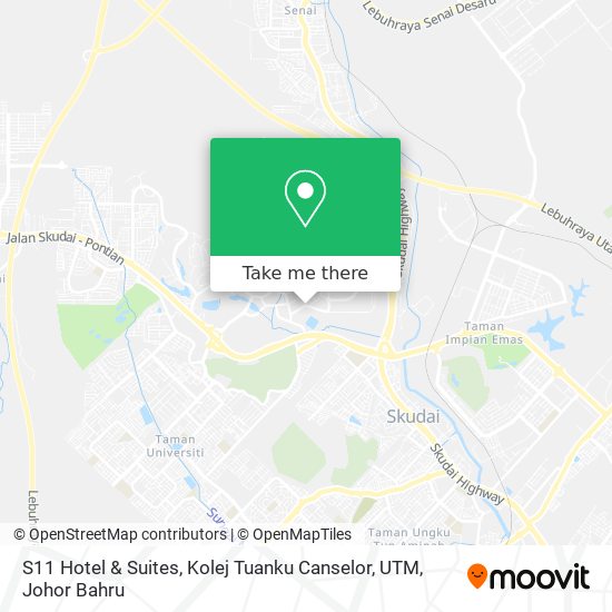 S11 Hotel & Suites, Kolej Tuanku Canselor, UTM map