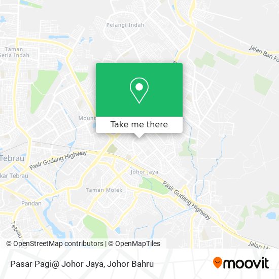 Pasar Pagi@ Johor Jaya map