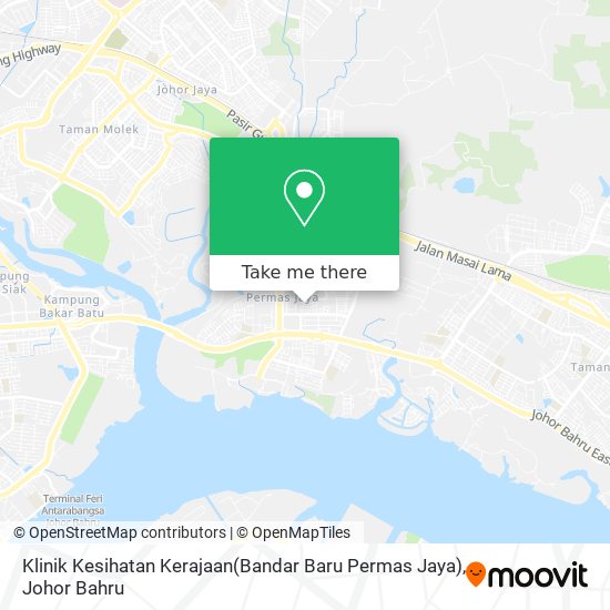 Klinik Kesihatan Kerajaan(Bandar Baru Permas Jaya) map