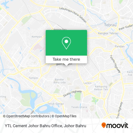 YTL Cement Johor Bahru Office map