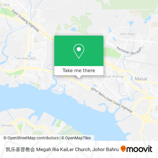 凯乐基督教会 Megah Ria KaiLer Church map