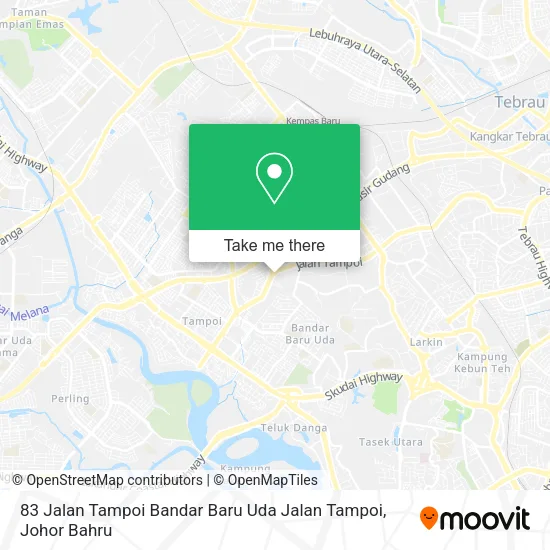83 Jalan Tampoi Bandar Baru Uda Jalan Tampoi map