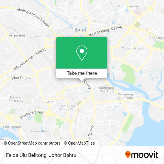 Felda Ulu Belitong map