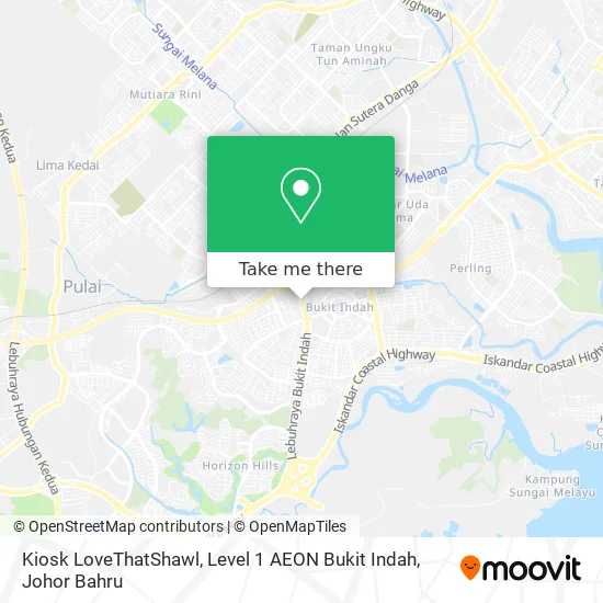 Kiosk LoveThatShawl, Level 1 AEON Bukit Indah map