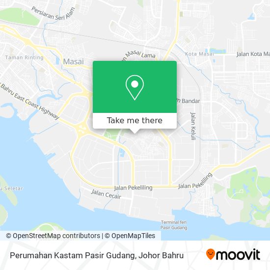 Perumahan Kastam Pasir Gudang map