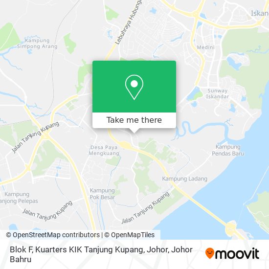 Blok F, Kuarters KIK Tanjung Kupang, Johor map