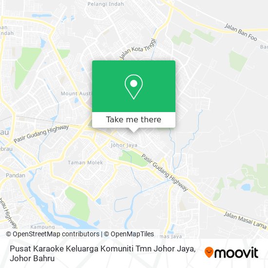 Pusat Karaoke Keluarga Komuniti Tmn Johor Jaya map
