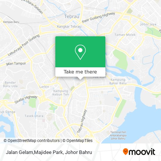 Jalan Gelam,Majidee Park map