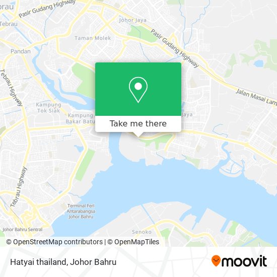 Hatyai thailand map