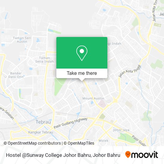 Hostel @Sunway College Johor Bahru map