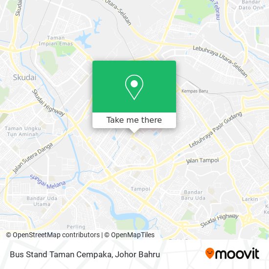 Bus Stand Taman Cempaka map