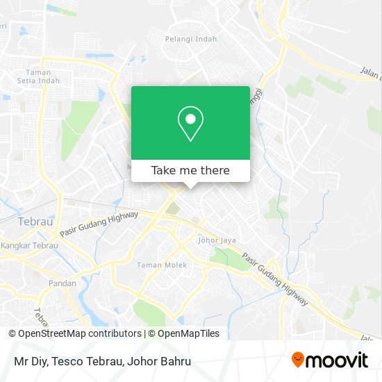 Mr Diy, Tesco Tebrau map