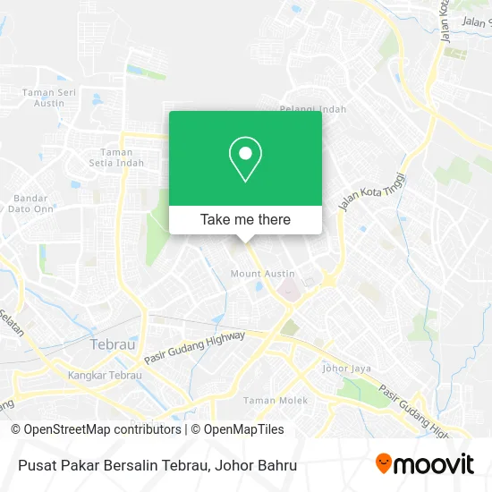 Pusat Pakar Bersalin Tebrau map
