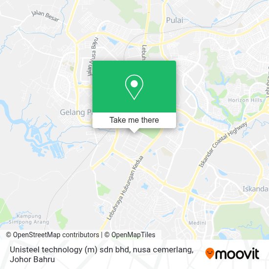 如何坐公交去johor Baharu的unisteel Technology M Sdn Bhd Nusa Cemerlang
