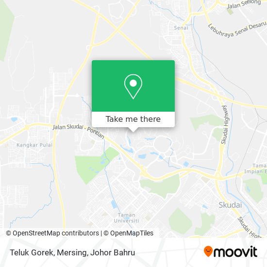 Teluk Gorek, Mersing map