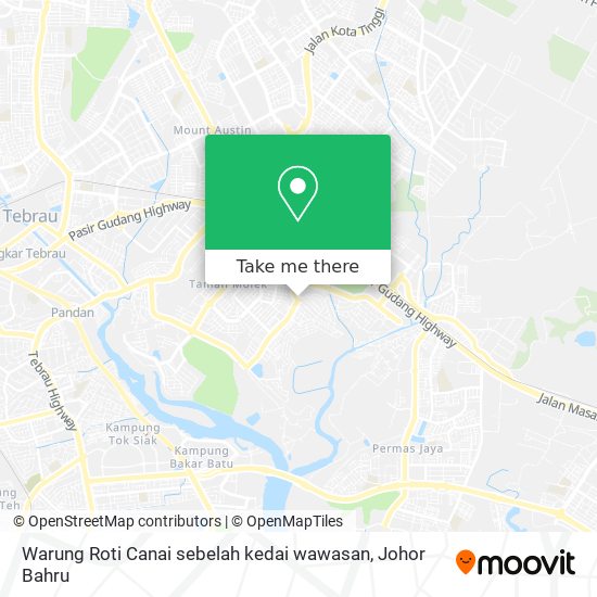 Warung Roti Canai sebelah kedai wawasan map