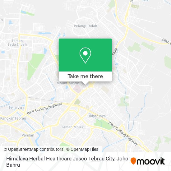 Himalaya Herbal Healthcare Jusco Tebrau City map