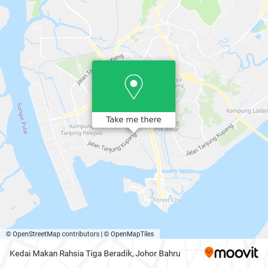 Kedai Makan Rahsia Tiga Beradik map