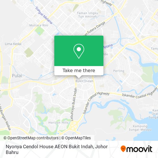 Nyonya Cendol House AEON Bukit Indah map