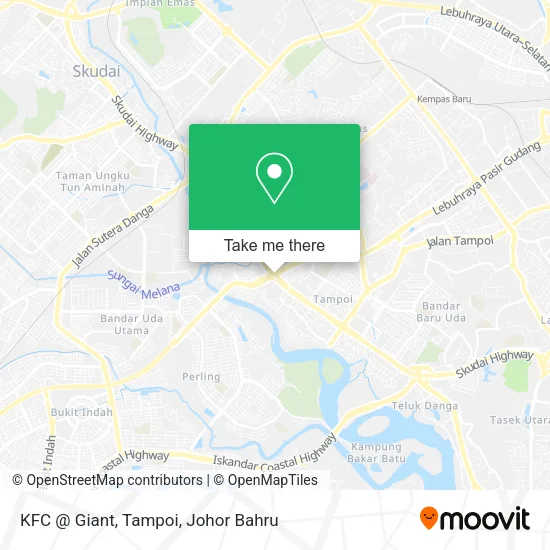 KFC @ Giant, Tampoi map