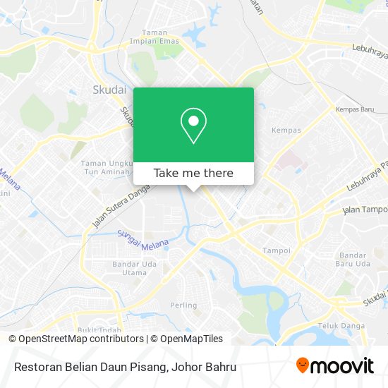 Restoran Belian Daun Pisang map