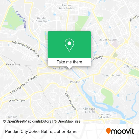 Pandan City Johor Bahru map