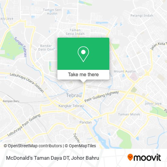 McDonald's Taman Daya DT map
