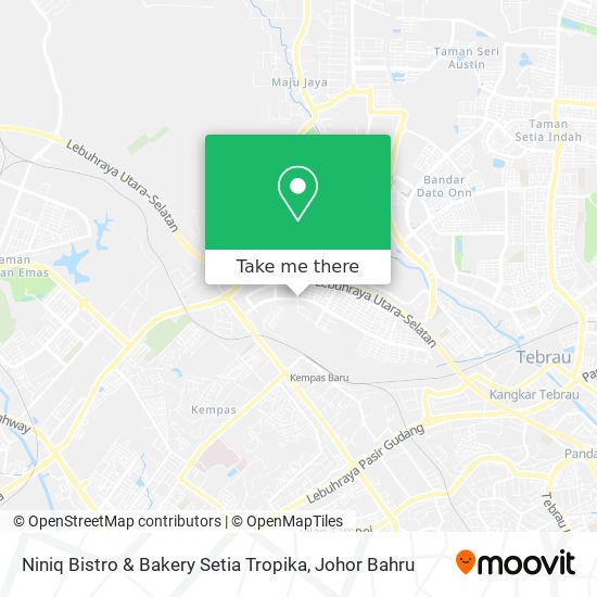 Niniq Bistro & Bakery Setia Tropika map