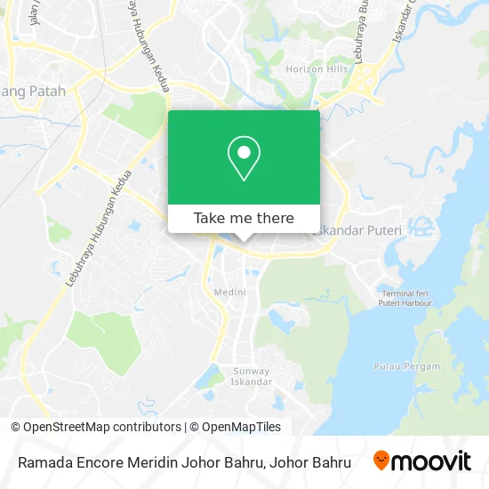 Ramada Encore Meridin Johor Bahru map