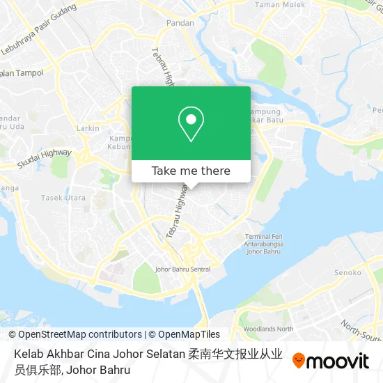 Kelab Akhbar Cina Johor Selatan 柔南华文报业从业员俱乐部 map