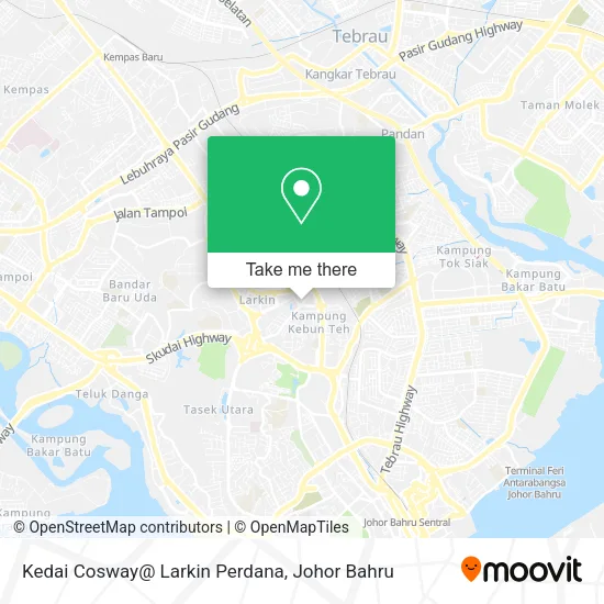 Kedai Cosway@ Larkin Perdana map