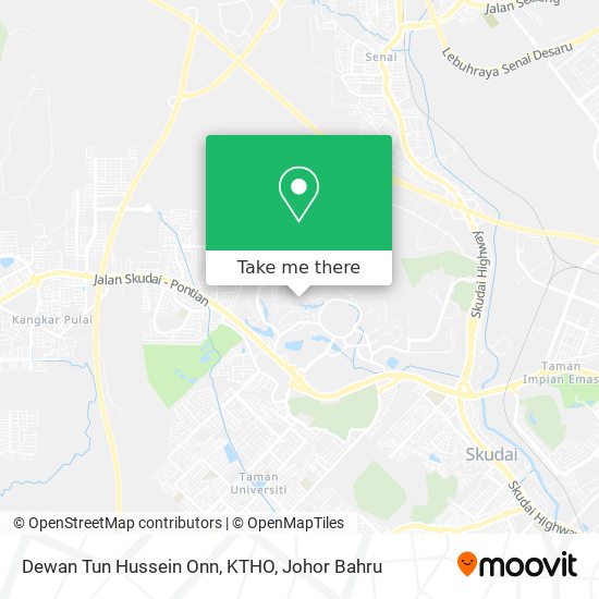 Dewan Tun Hussein Onn, KTHO map