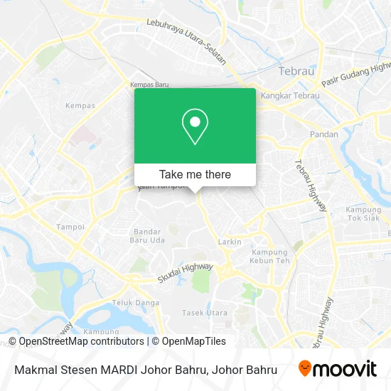 Makmal Stesen MARDI Johor Bahru map