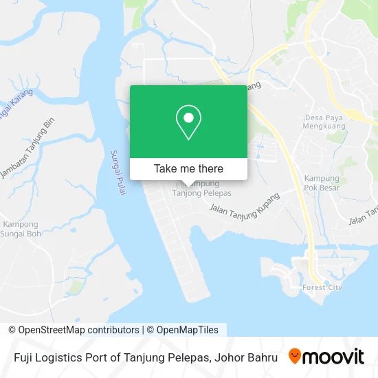 Fuji Logistics Port of Tanjung Pelepas map
