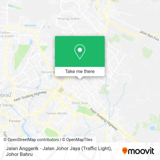 Jalan Anggerik - Jalan Johor Jaya (Traffic Light) map
