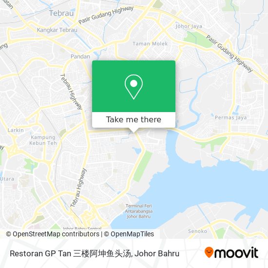 Restoran GP Tan 三楼阿坤鱼头汤 map